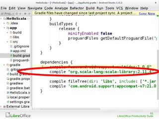 61
LibreOffice Productivity Suite
 