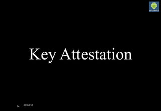 2016/3/12
54
Key Attestation
 