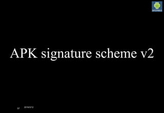 2016/3/12
57
APK signature scheme v2
 