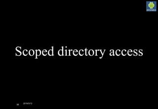 2016/3/12
58
Scoped directory access
 