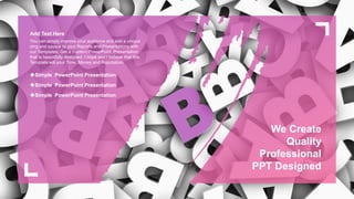 Abc alphabet blocks power point templates | PPTX