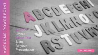 Abc alphabet blocks power point templates | PPTX