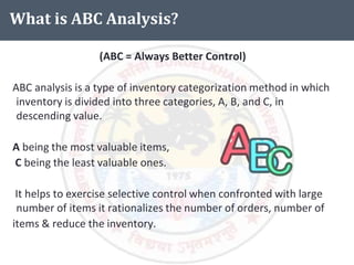 Abc Analysis | PDF