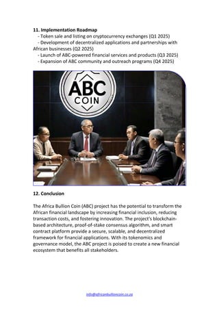 AFRICAN BULLION COIN-ABC PROJECT EXECUTIVE SUMMMARY | PDF