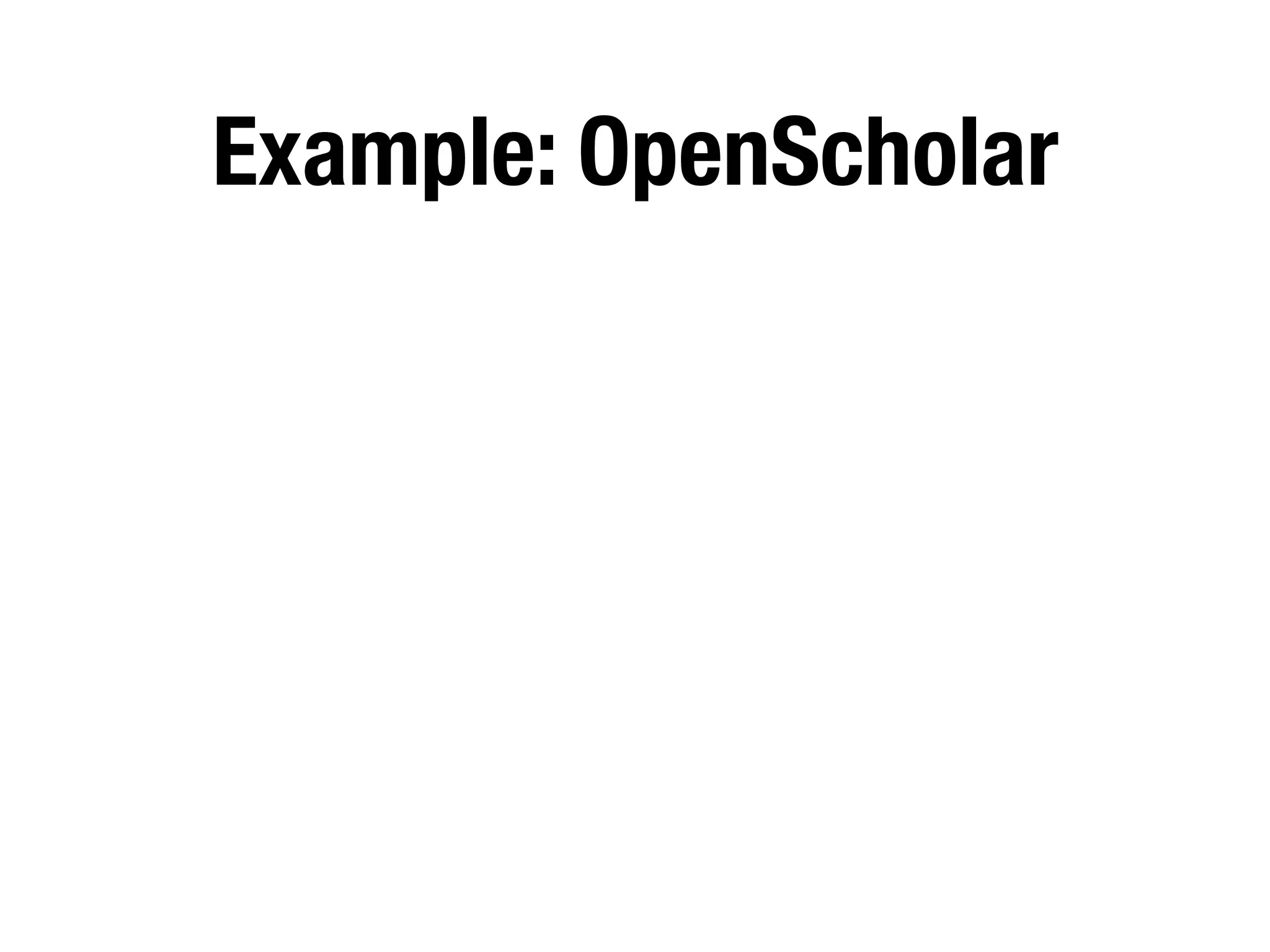 Example: OpenScholar
 