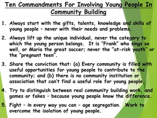 Asset Based Community Development and Youthwork | PPTX