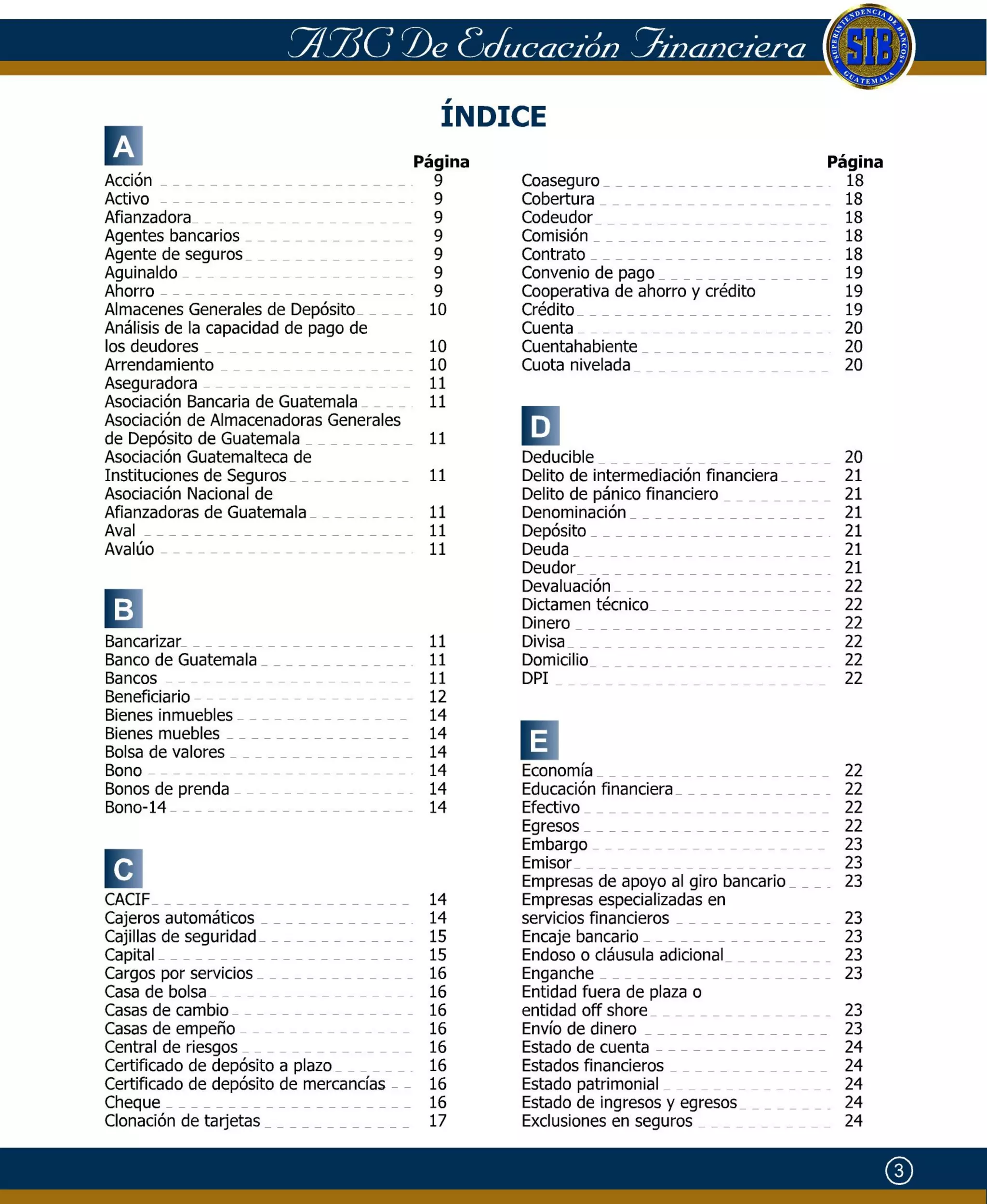 Abc de educación financiera