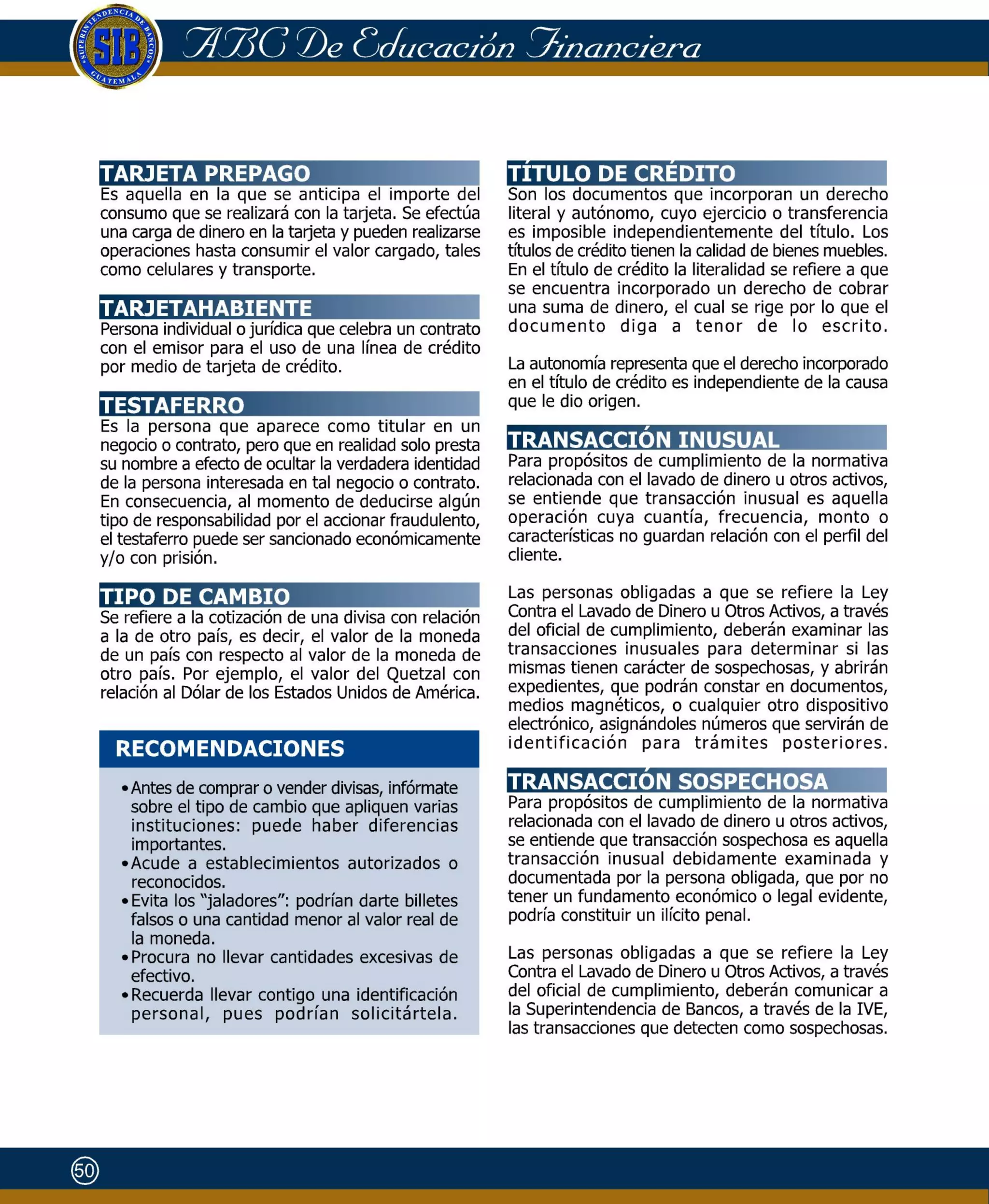 Abc de educación financiera