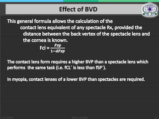 optic of contact lens | PPTX