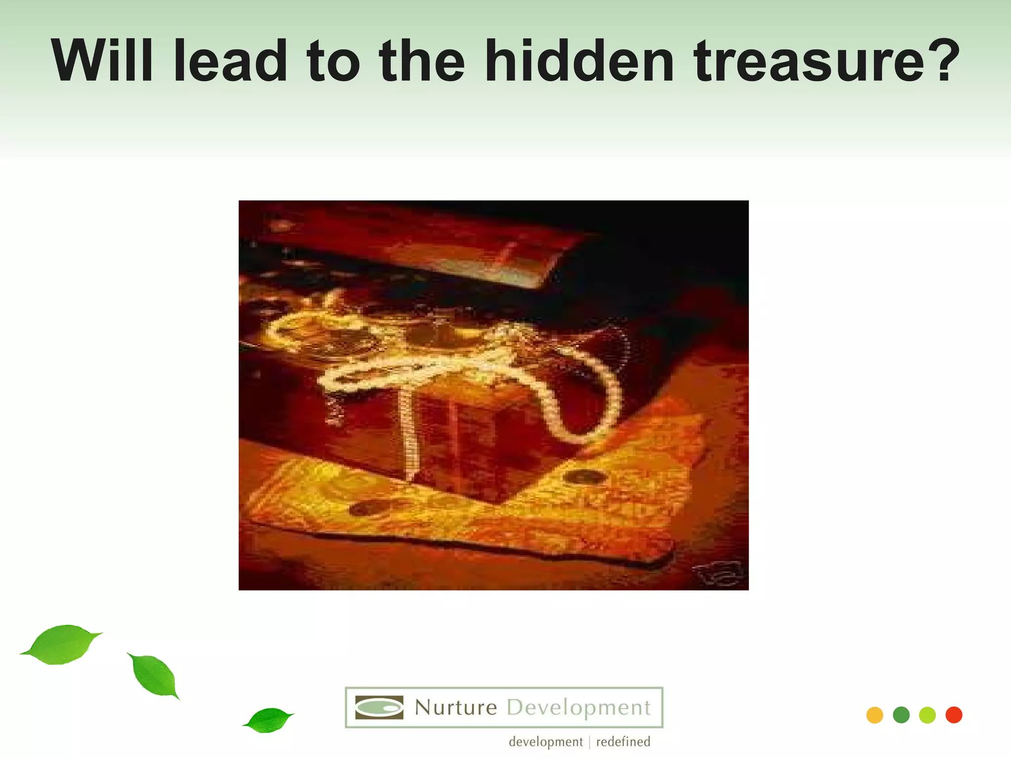 Will lead to the hidden treasure? 