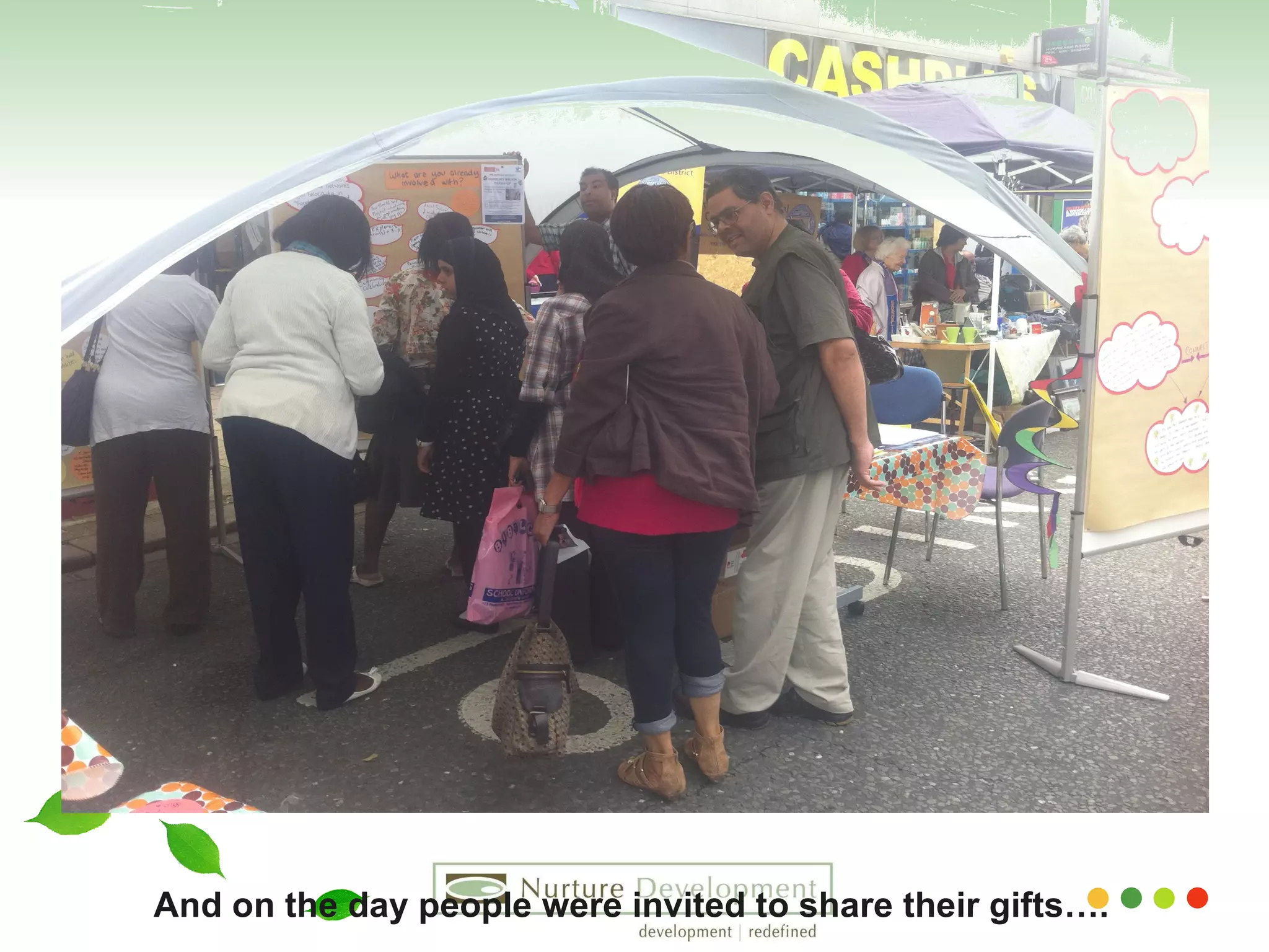 And on the day people were invited to share their gifts…. 