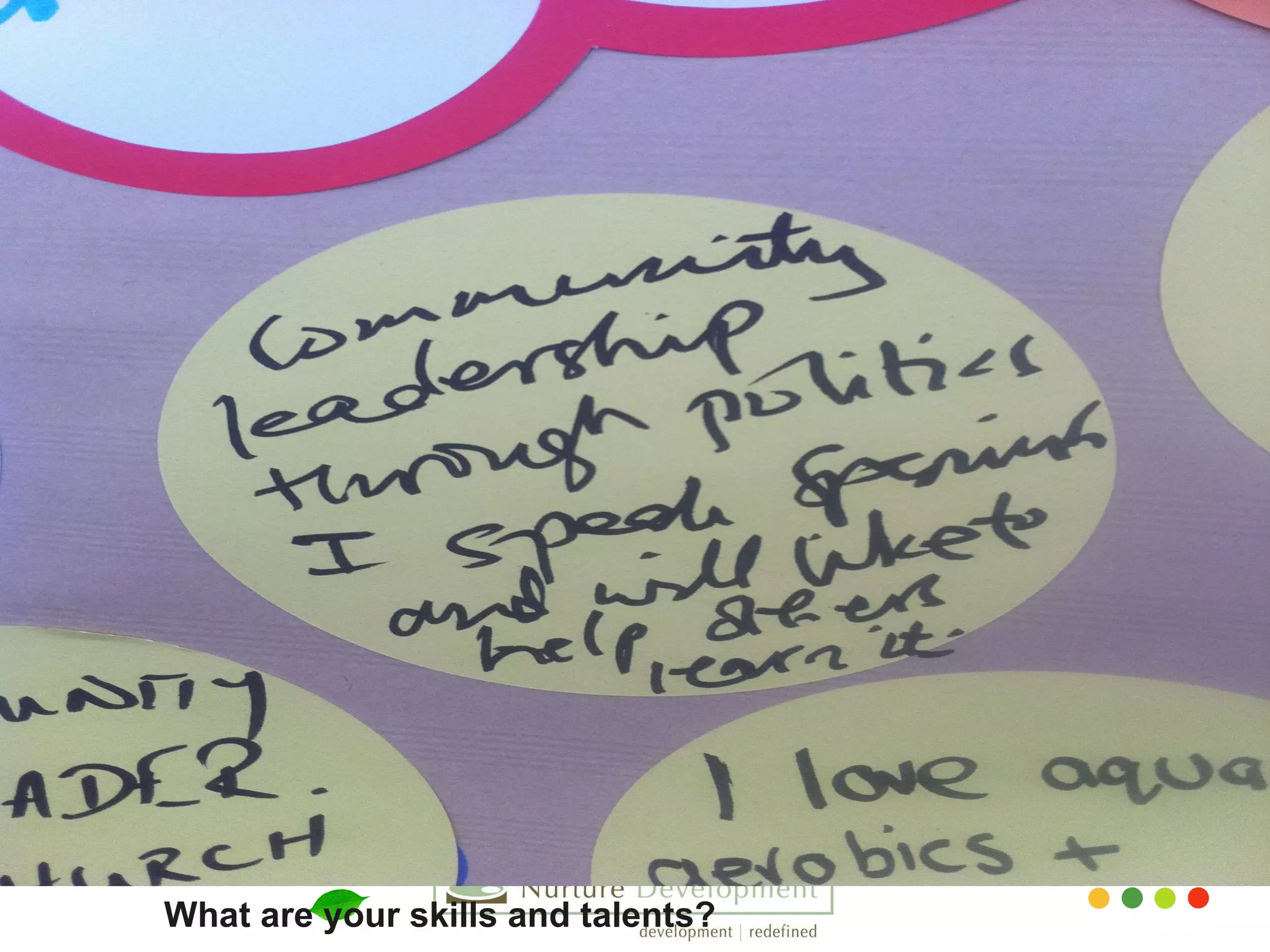 What are your skills and talents?  