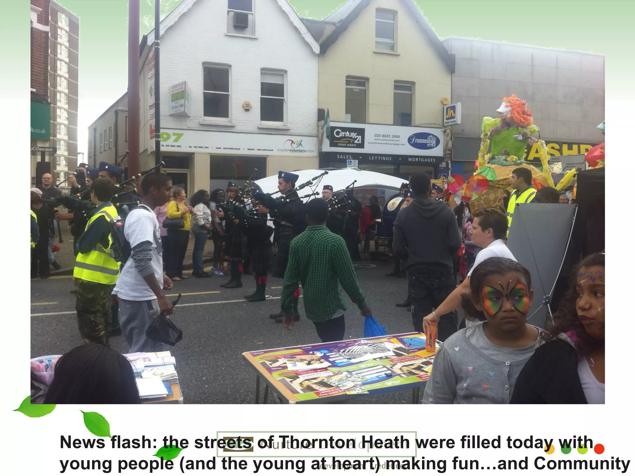 News flash: the streets of Thornton Heath were filled today with  young people (and the young at heart) making fun…and Community  