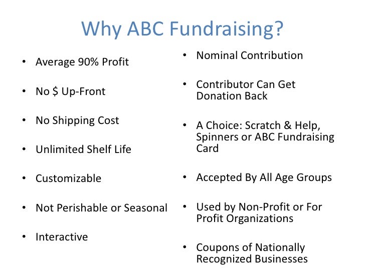 Abc Fundraising Power Point