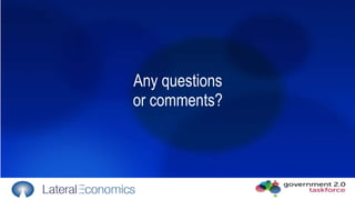 Any questions or comments? 