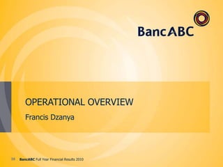 Balance Sheet – Loans and Advances35