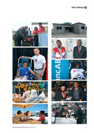 Caption
ABC HOLDINGS LIMITED ANNUAL REPORT 2013 25
 