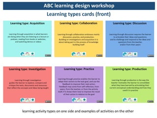 Abc Learning Design Methode | Learning Design Storyboard Template ...