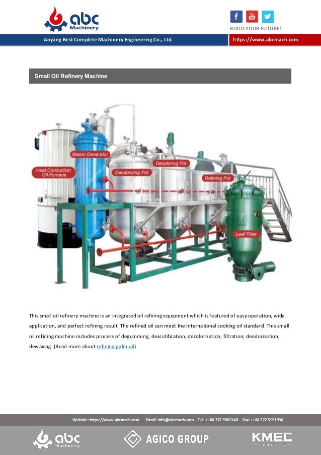 Tips for Set Up a Small Cooking Oil Production Plant