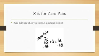 Zero Pairs In Math ABC Math Book | PPTX