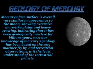 Solar systemThe solar system consists of the Sun and those celestial objects bound to it by gravity, all of which formed from the collapse of a giant molecular cloud approximately 4.6 billion years ago. The four smaller inner planets, are MERCUY, VENUS, EARTH ,and MARS also called  tresses trial plants, are primarily composed of rock and metal. The four outer plants are, JUPITER, SETURN, URANUS, and NEPUTUNE also called the gas giants ,are composed largely of hydrogen and helium and far more massive then the terrestrials . The asteroid belt, which lies between mars and Jupiter , is similar to the terrestrial plants as it is  compared mainly of rock and metal.