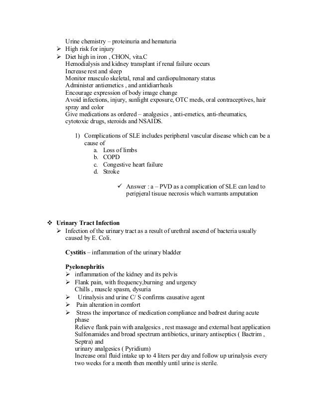 test sle oral results SURGICAL of MEDICAL NURSING and ABC's test sle oral results SURGICAL of MEDICAL NURSING and ABC's