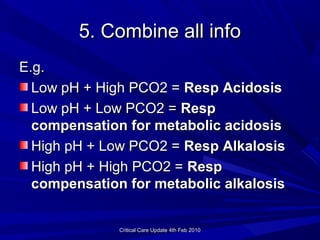 Arterial Blood Gas analysis | PPT