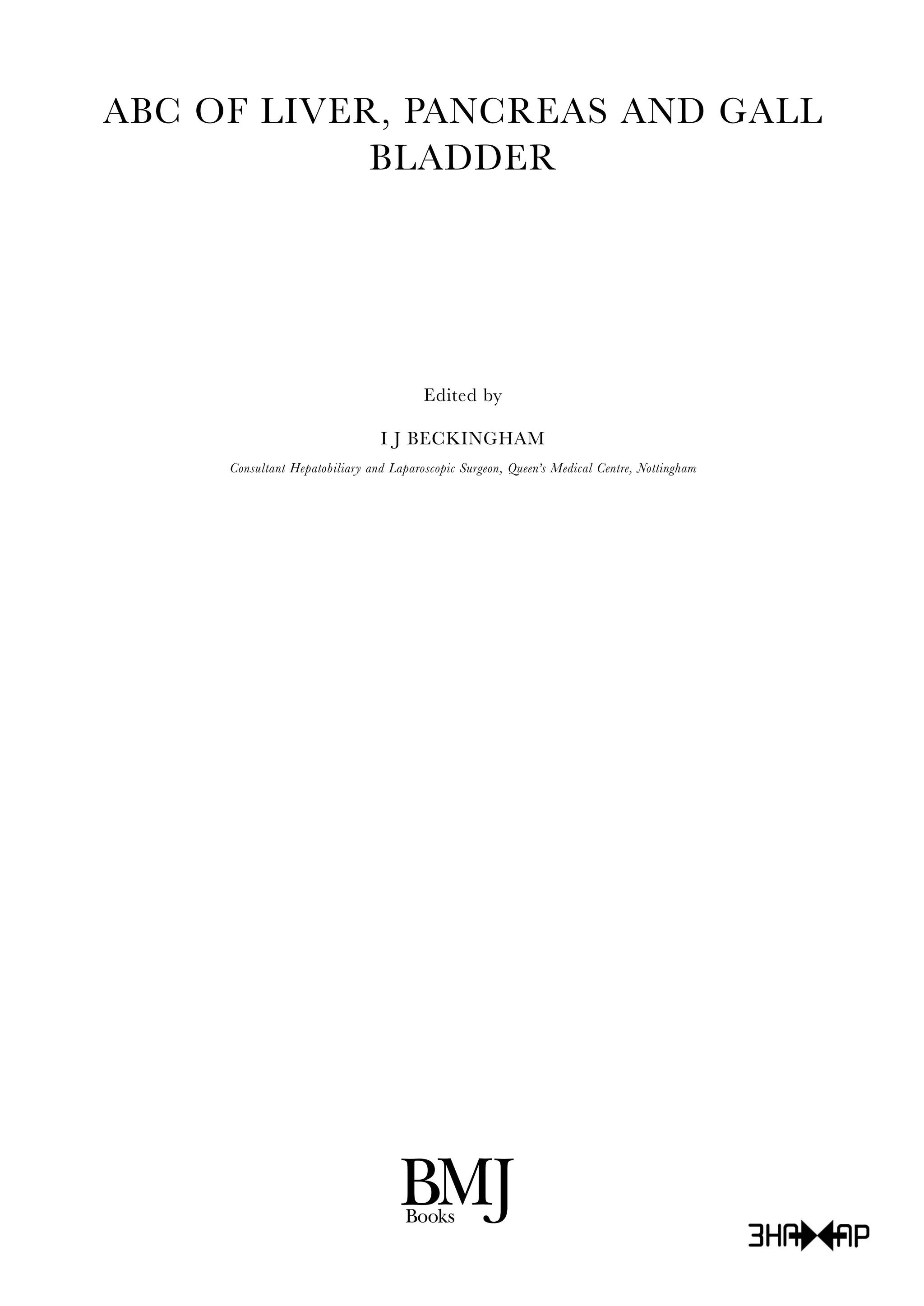 Abc of liver pancreas and gall bladder 2001 | PDF