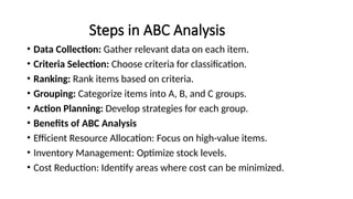 ABC analysis, OTIF analysis and 50,30,20 rules | PPTX