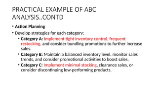 ABC analysis, OTIF analysis and 50,30,20 rules | PPTX