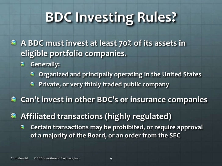 What is a Business Development Company (BDC)