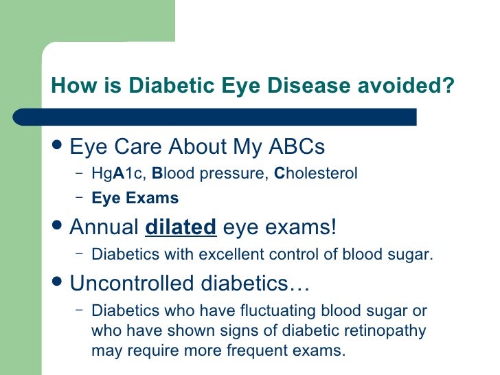 Diabetic eye disease