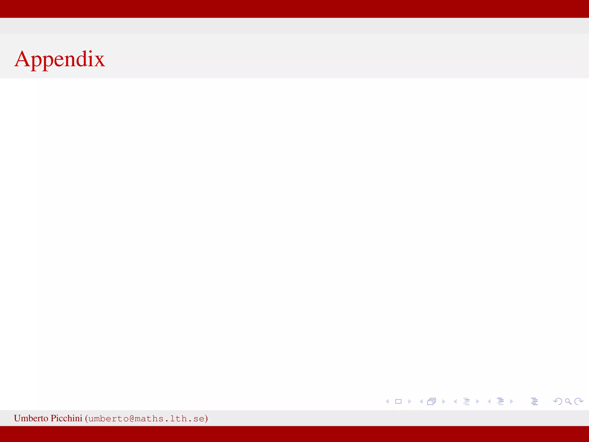 Appendix Umberto Picchini (umberto@maths.lth.se) 
