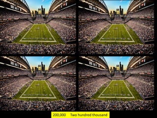 200,000 Two hundred thousand
 