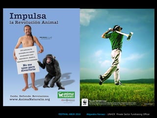 FESTIVAL ABCR 2014 Alejandro Ferraez – UNHCR Private Sector Fundraising Officer
 