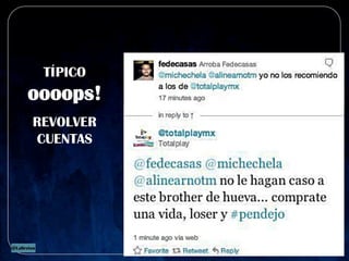 TÍPICO
oooops!
REVOLVER
CUENTAS
 