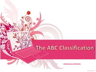     The ABC Classification BOBADILLA.ZATARAIN 