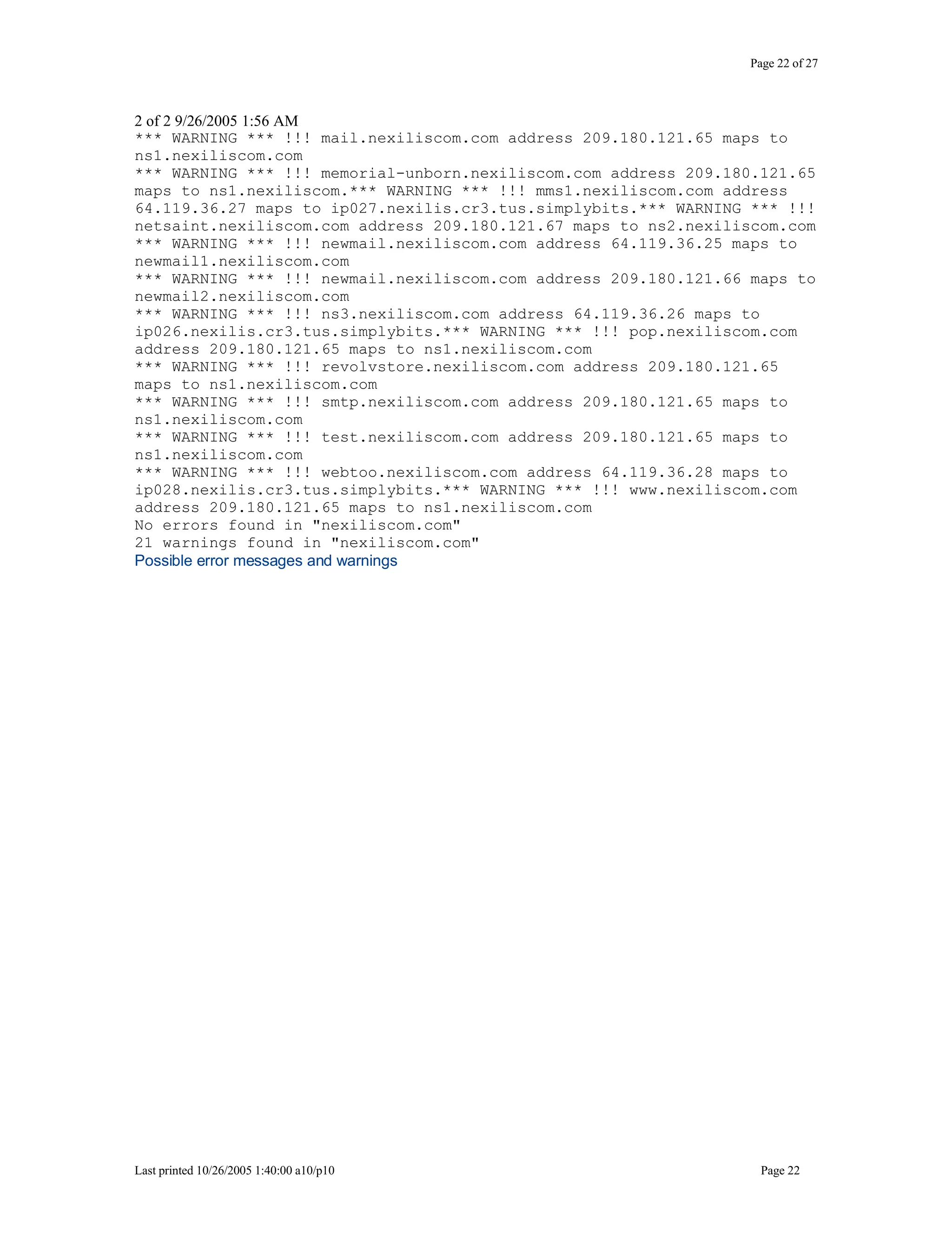 Leaked Network Security Information Analysis
