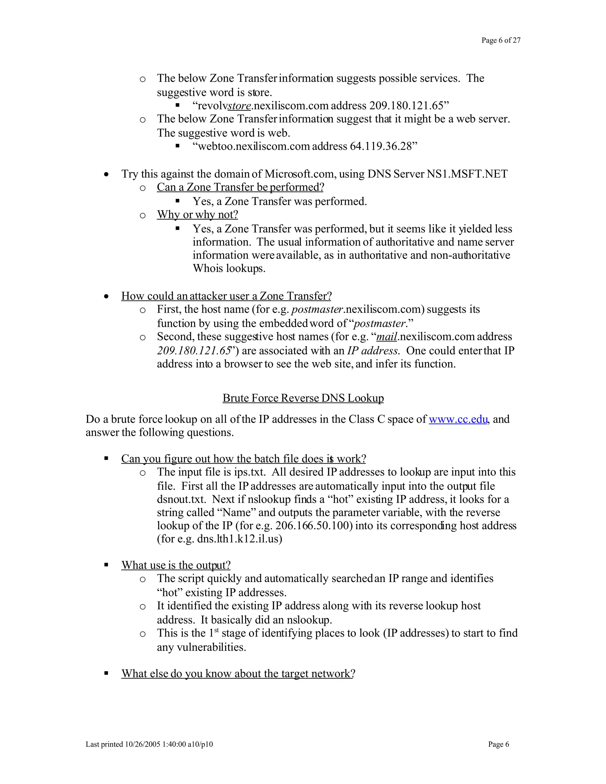 Leaked Network Security Information Analysis