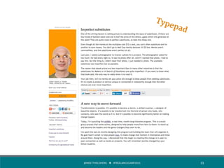 @MEETTHECOHENS	
  	
  	
  ★	
  	
  	
  #FREELANCECAMP2015	
  	
   33	
  
Typepad
 