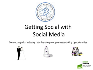 Getting Social with  Social Media Connecting with industry members to grow your networking opportunities 