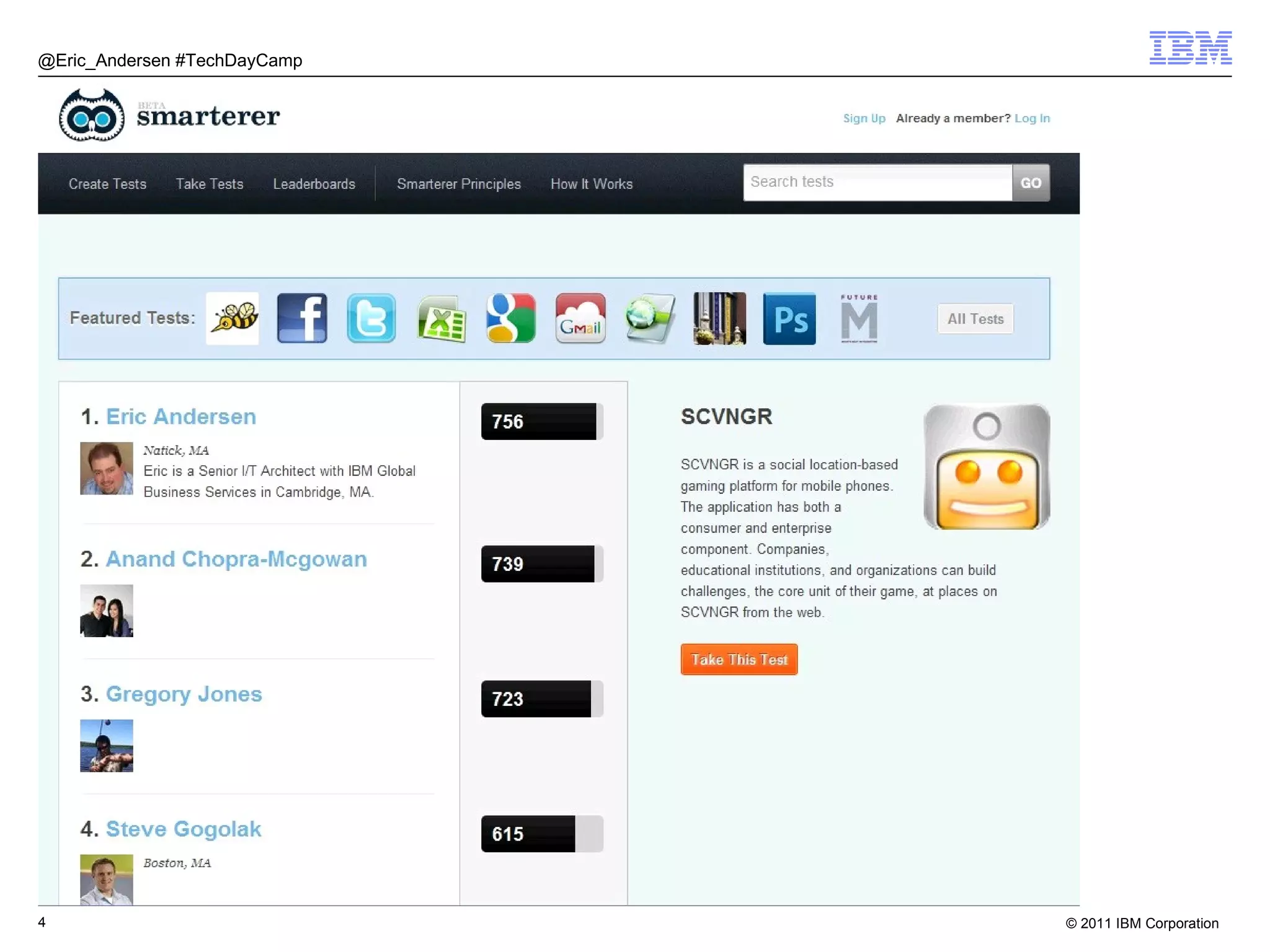 Who am I? @Eric_Andersen #TechDayCamp 
