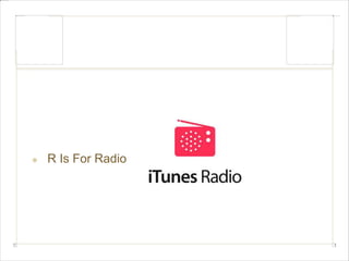R Is For Radio 
 