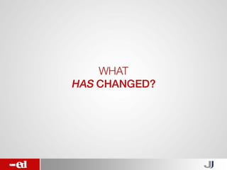 What has changed?
 