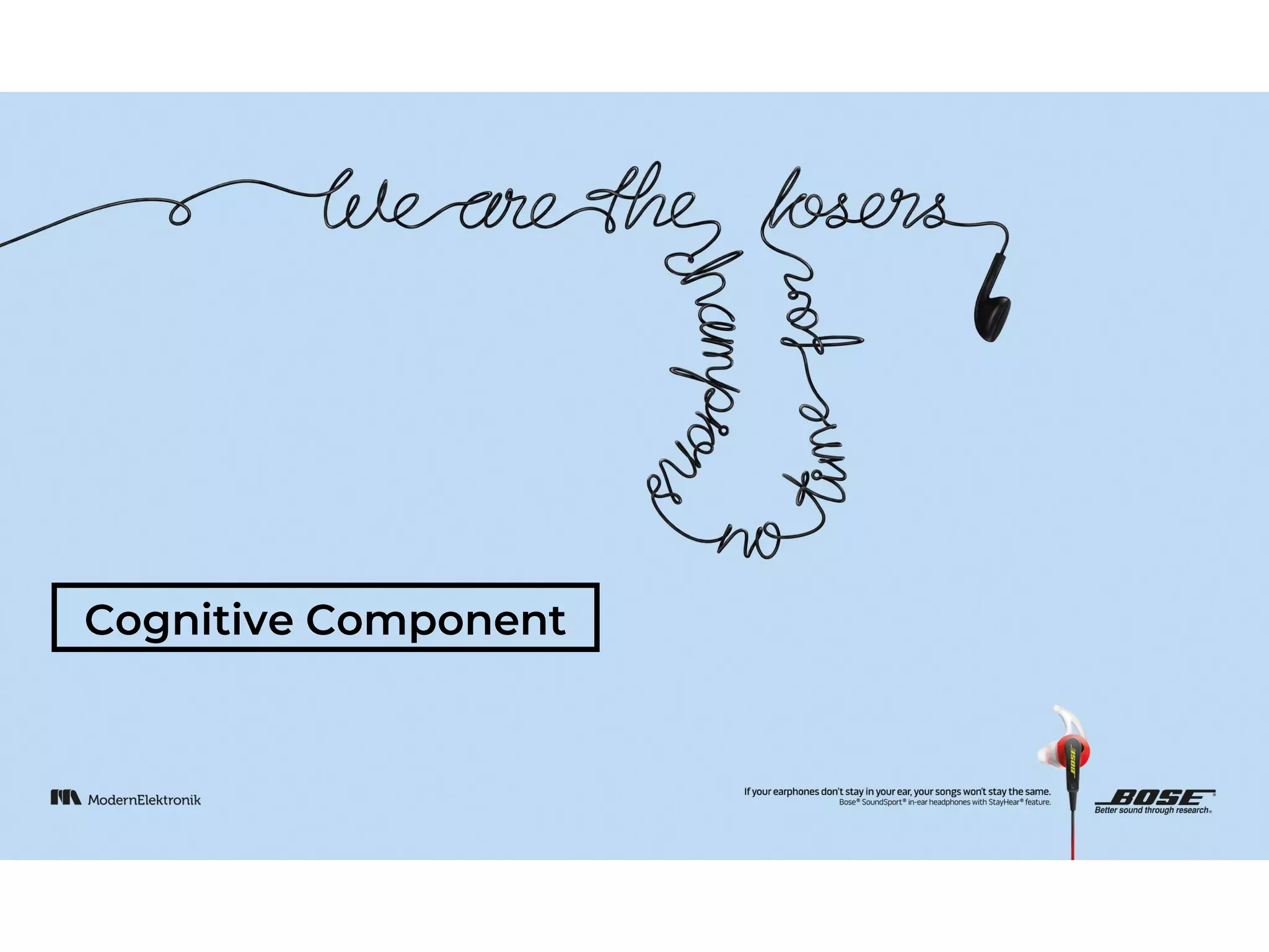 ABC Tri component model of Attitude.