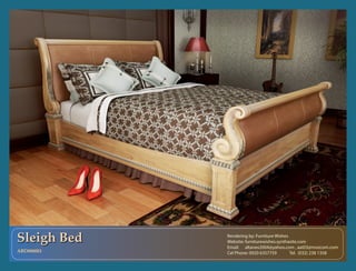 Sleigh Bed   Rendering by: Furniture Wishes
             Website: furniturewishes.synthasite.com
             Email: altanex2004@yahoo.com , aat03@mozcom.com
ABD000001    Cel Phone: 0920 6357759        Tel. (032) 238 1358
 