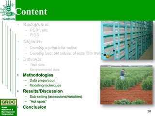 Searching for traits in PGR collections using Focused Identification of Germplasm Strategy