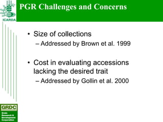 Searching for traits in PGR collections using Focused Identification of Germplasm Strategy