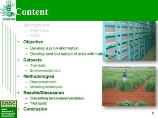 Searching for traits in PGR collections using Focused Identification of Germplasm Strategy