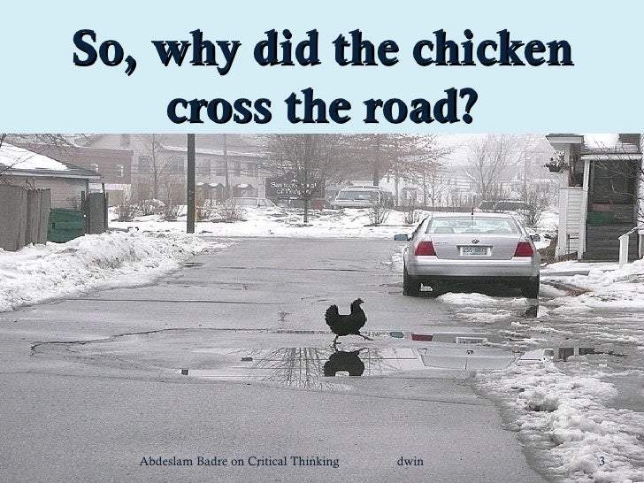 why did the chicken cross the road